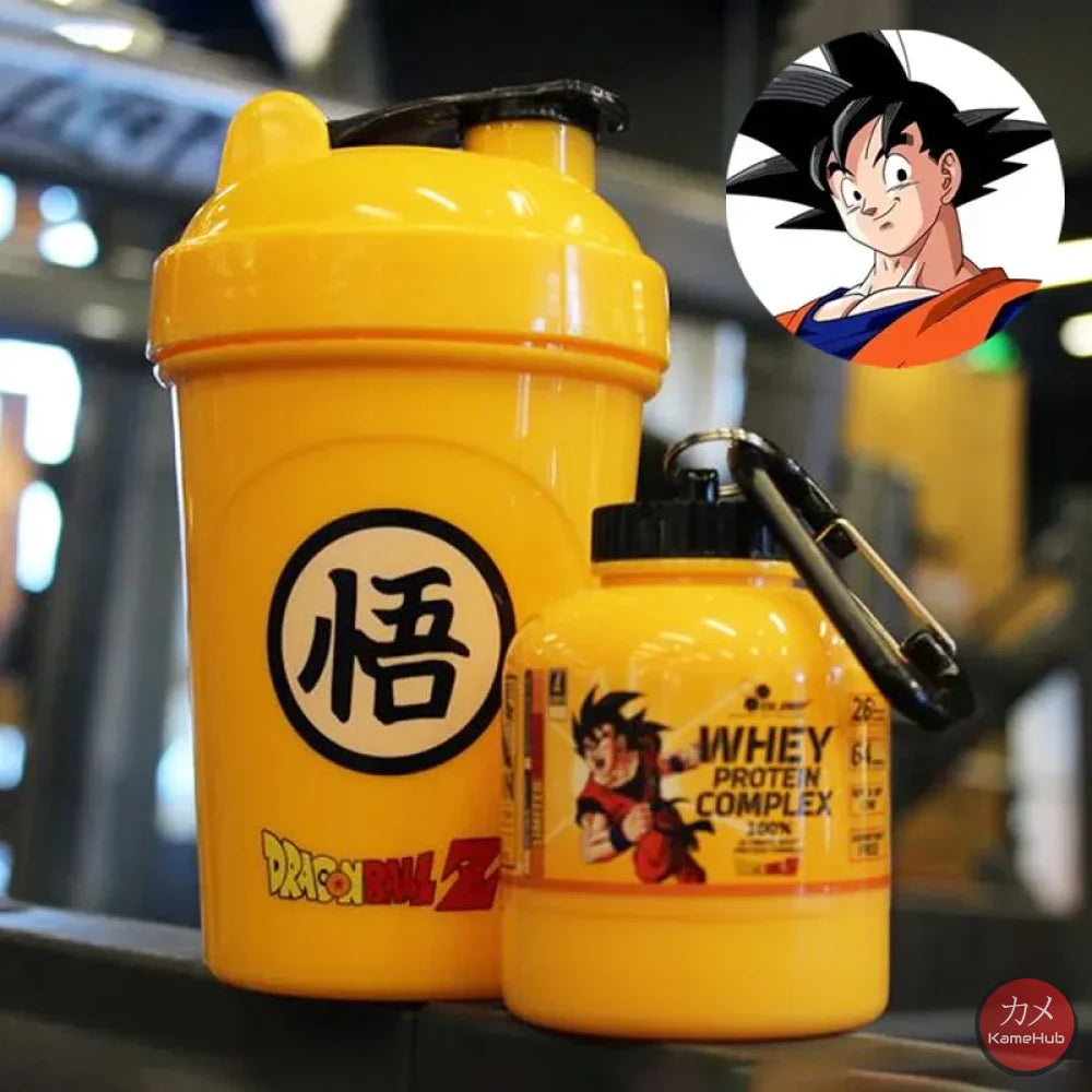 Dragon Ball Z - Borraccia Per Palestra Shaker Proteine + Porta In Polvere Gadget