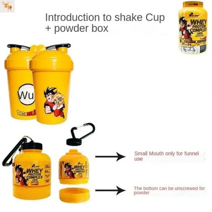 Dragon Ball Z - Borraccia Per Palestra Shaker Proteine + Porta In Polvere Gadget
