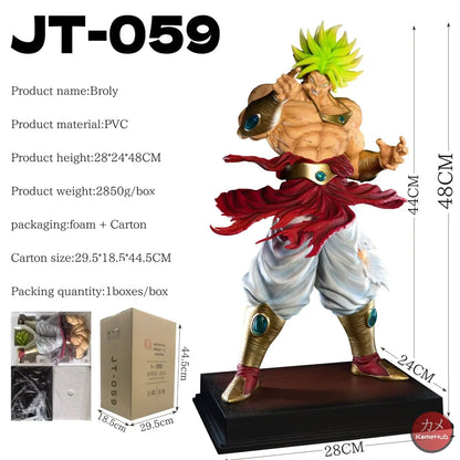 Dragon Ball Z - Broly SSJ Leggendario Action Figure JT Studio - Broly SSJ Leggendario 50cm / Sì - Scatola in Schiuma