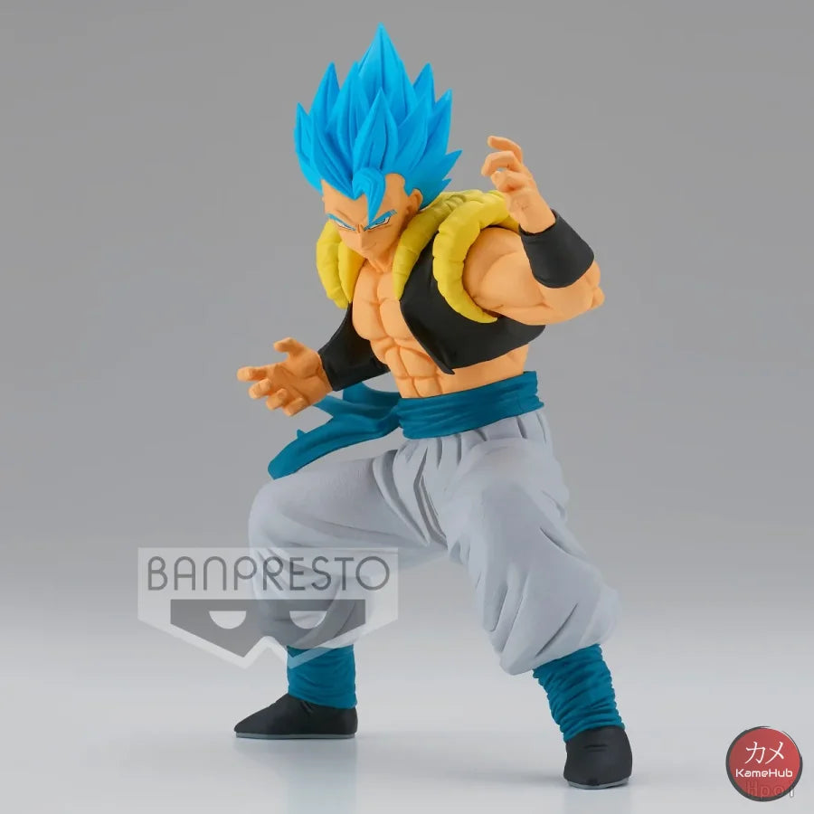 Dragon Ball Z E Super - Gogeta Sayan Originale Bandai Banpresto Solid Edge Works Blu 13Cm Action