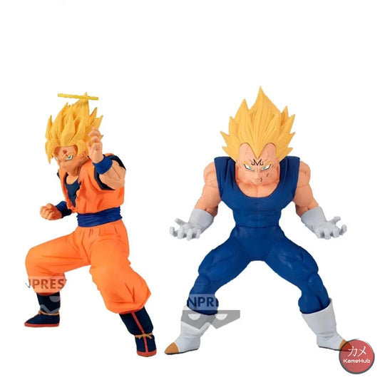 Dragon Ball Z - Goku Ssj 2 E Majin Vegeta Action Figure Bandai Banpresto Match Makers