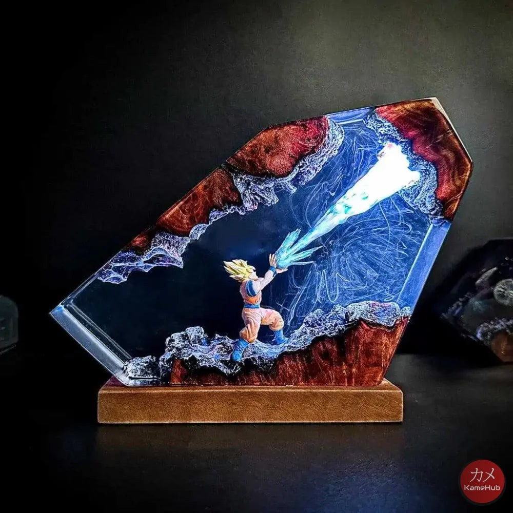 Dragon Ball Z - Lampada Notturna Artistica con Luce LED - Goku Led Multicolore / S 15x10cm - Gadget
