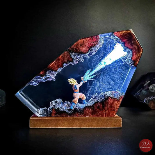 Dragon Ball Z - Lampada Notturna Artistica con Luce LED - Goku Led Multicolore / S 15x10cm - Gadget