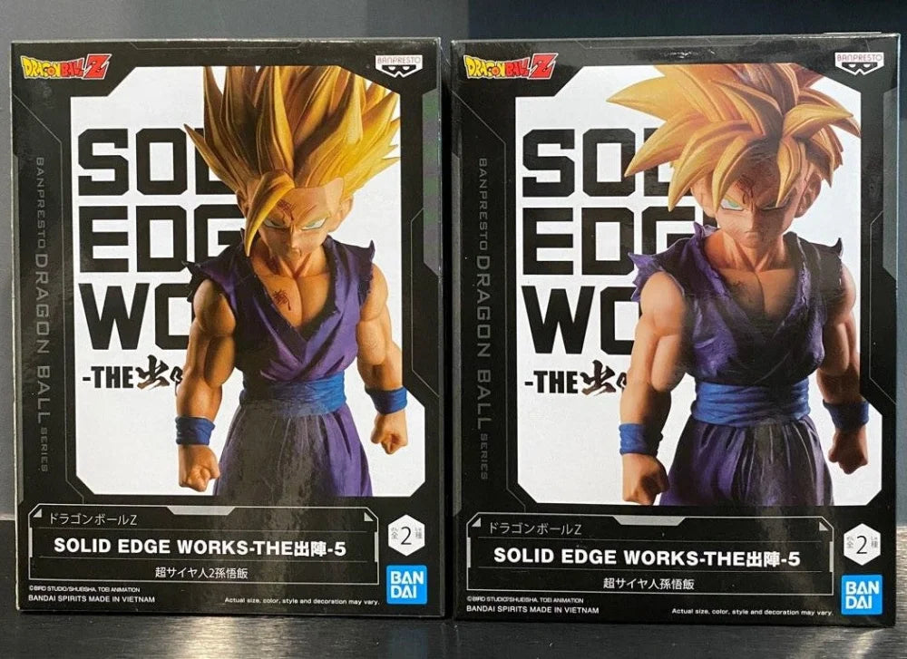 Dragon Ball Z - Son Gohan Super Sayan 1 E 2 Originale Bandai Banpresto Solid Edge Works Novita
