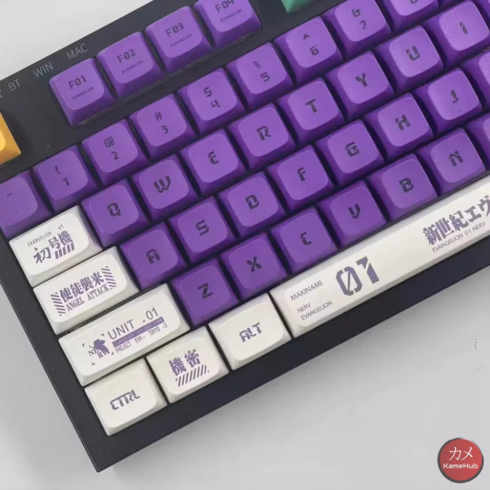 Eva Neon Genesis Evangelion - Tasti Per Tastiera Meccanica 134 Pezzi Accessori