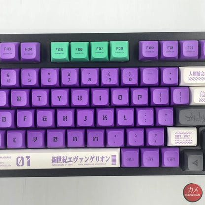 Eva Neon Genesis Evangelion - Tasti Per Tastiera Meccanica 134 Pezzi Accessori