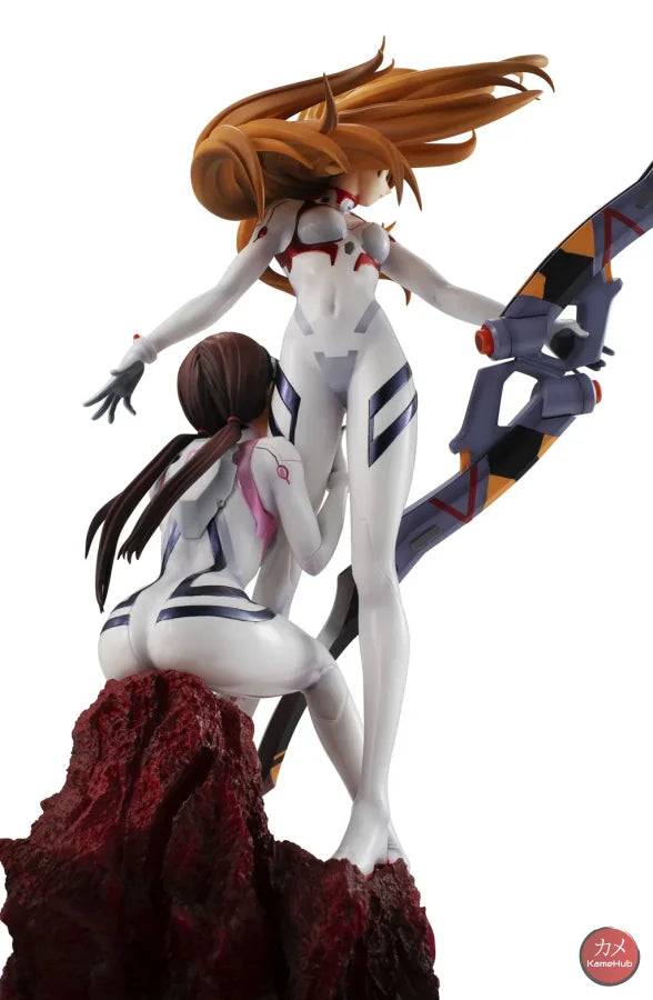 Evangelion: 3.0 - Asuka Langley Sohryu E Mari Makinami Illustrious Action Figure Megahouse Precious