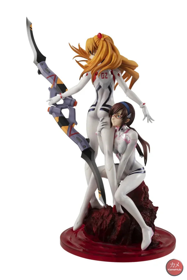 Evangelion: 3.0 - Asuka Langley Sohryu E Mari Makinami Illustrious Action Figure Megahouse Precious