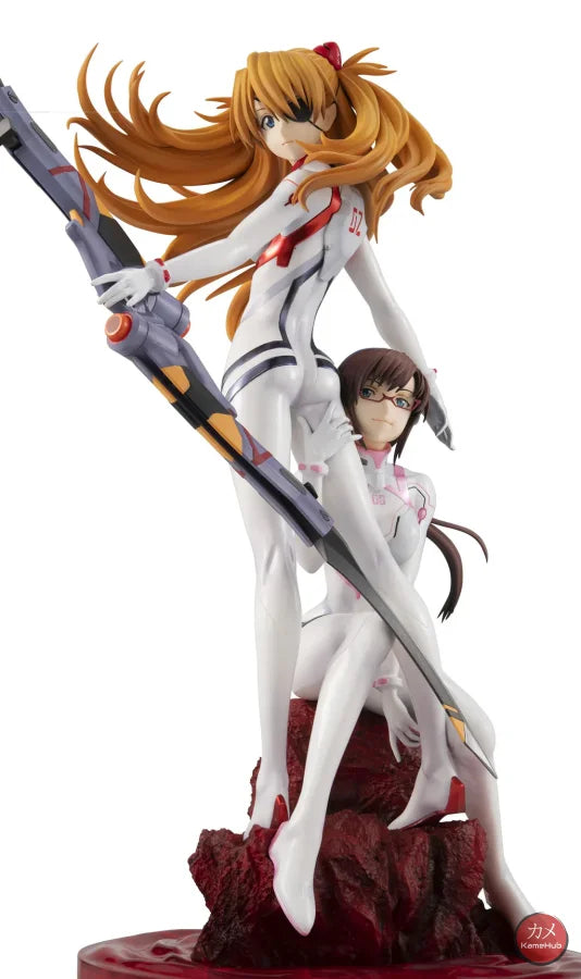 Evangelion: 3.0 - Asuka Langley Sohryu E Mari Makinami Illustrious Action Figure Megahouse Precious