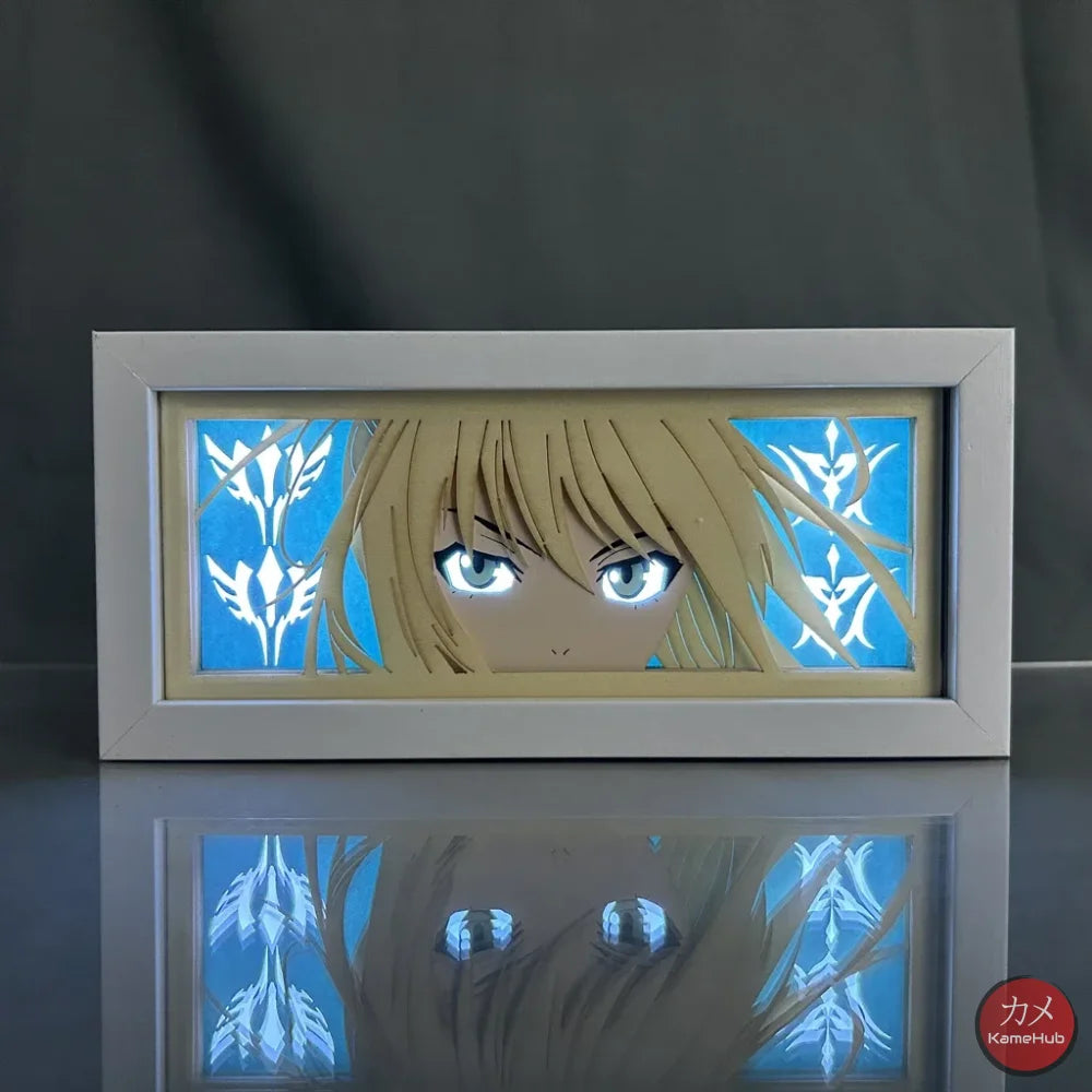 Fate Stay Night - Saber Light Box 3D con Luce Led Saber / 1 Colore Predefinito Gadget