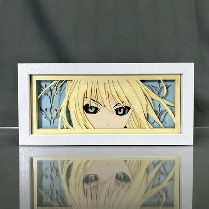 Fate Stay Night - Saber Light Box 3D con Luce Led Gadget