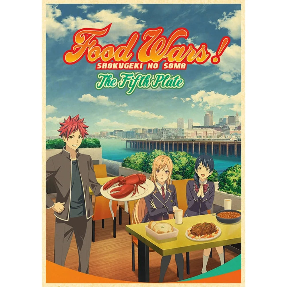 Food Wars!: Shokugeki No Soma - Anime Poster Aesthetic In A3 Hd
