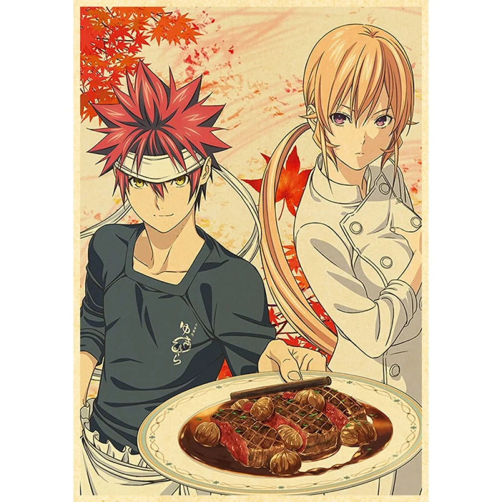 Food Wars!: Shokugeki No Soma - Anime Poster Aesthetic In A3 Hd