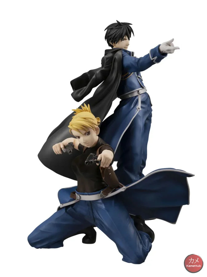 Fullmetal Alchemist Brotherhood - Roy Mustang E Riza Hawkeye Action Figure Megahouse Precious G.e.m