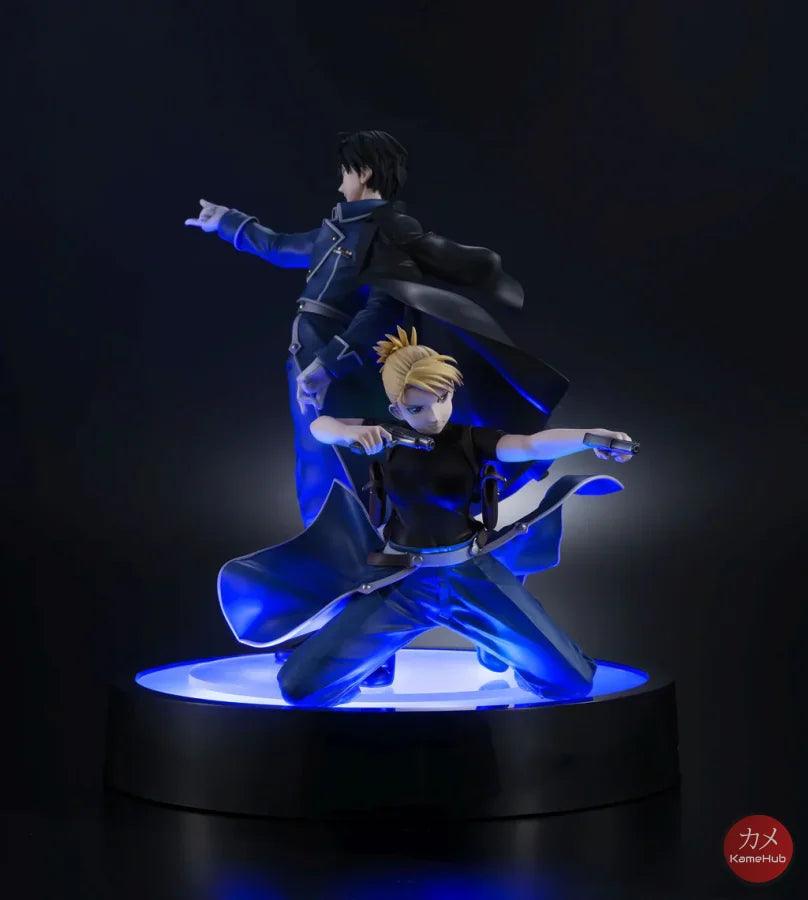 Fullmetal Alchemist Brotherhood - Roy Mustang E Riza Hawkeye Action Figure Megahouse Precious G.e.m