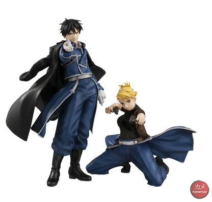 Fullmetal Alchemist Brotherhood - Roy Mustang E Riza Hawkeye Action Figure Megahouse Precious G.e.m