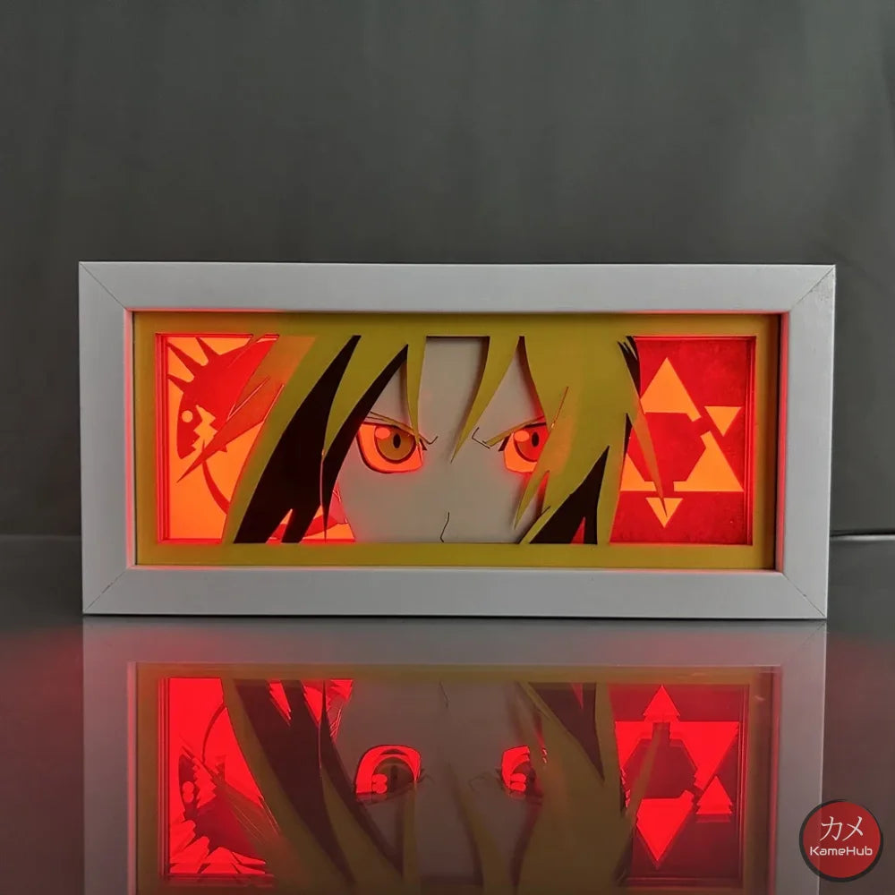 Fullmetal Alchemist - Edward Elric Light Box 3D con Luce Led Edward Elric / 1 Colore Predefinito Gadget