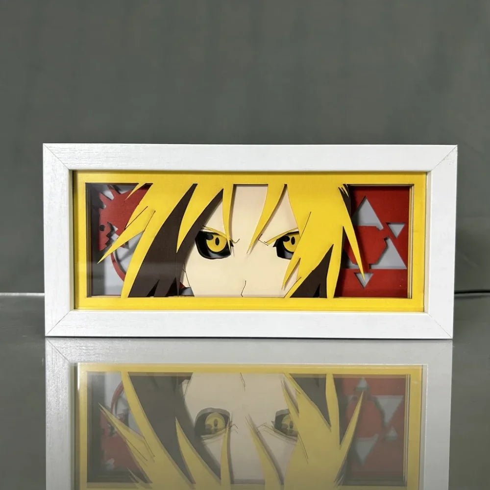 Fullmetal Alchemist - Edward Elric Light Box 3D con Luce Led Gadget