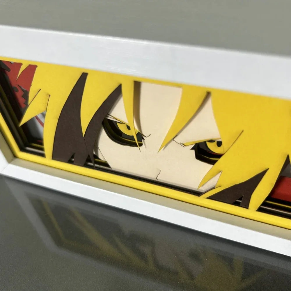 Fullmetal Alchemist - Edward Elric Light Box 3D con Luce Led Gadget