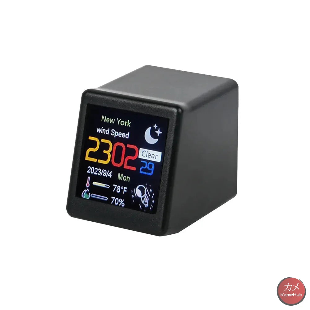 Gadget - Mini Schermo Digitale Programmabile Wi-Fi Multi Funzione Con Tracker Di Cryptovalute Ed