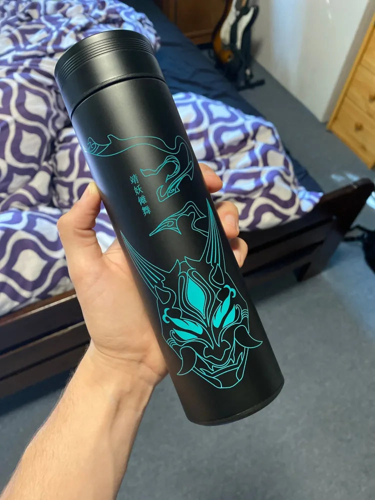Genshin Impact - Borraccia Termica 500 Ml Con Display Digitale Intelligente Accessori