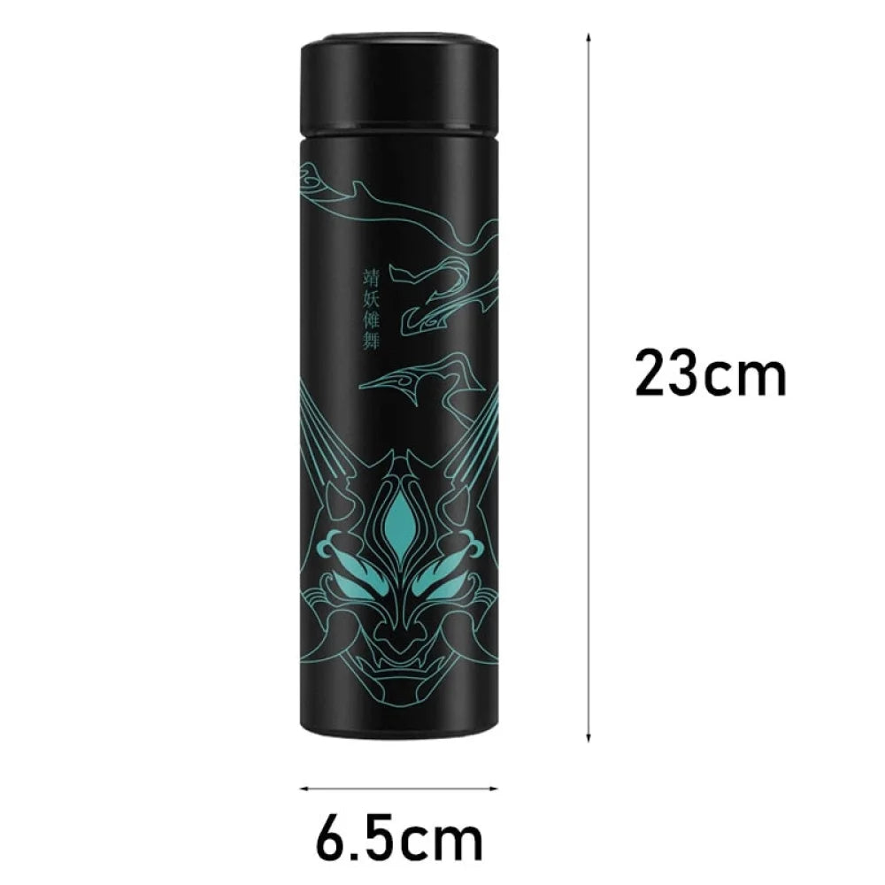 Genshin Impact - Borraccia Termica 500 Ml Con Display Digitale Intelligente Accessori