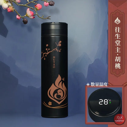 Genshin Impact - Borraccia Termica 500 Ml Con Display Digitale Intelligente Hu Tao Accessori