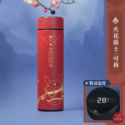Genshin Impact - Borraccia Termica 500 Ml Con Display Digitale Intelligente Klee Accessori
