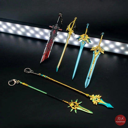 Genshin Impact - Set 21 Pezzi Portachiavi In Metallo Accessori
