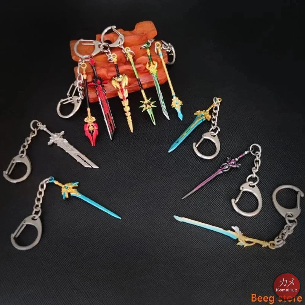 Genshin Impact - Set 21 Pezzi Portachiavi In Metallo Accessori