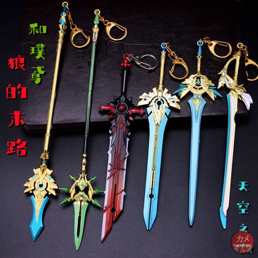 Genshin Impact - Set 21 Pezzi Portachiavi In Metallo Accessori