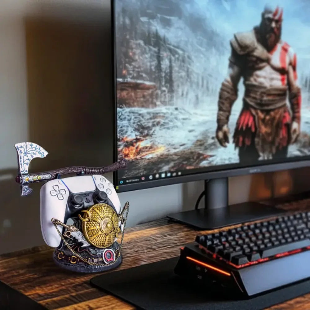God of War - Kratos Porta Controller PS5 e XBOX in Resina - Gadget