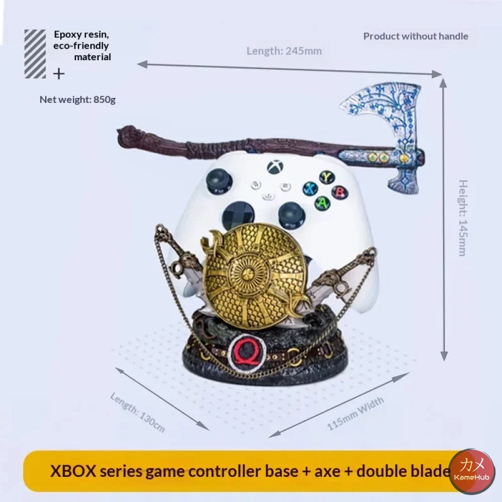God of War - Kratos Porta Controller PS5 e XBOX in Resina - XBOX SI Lame del Caos - Gadget