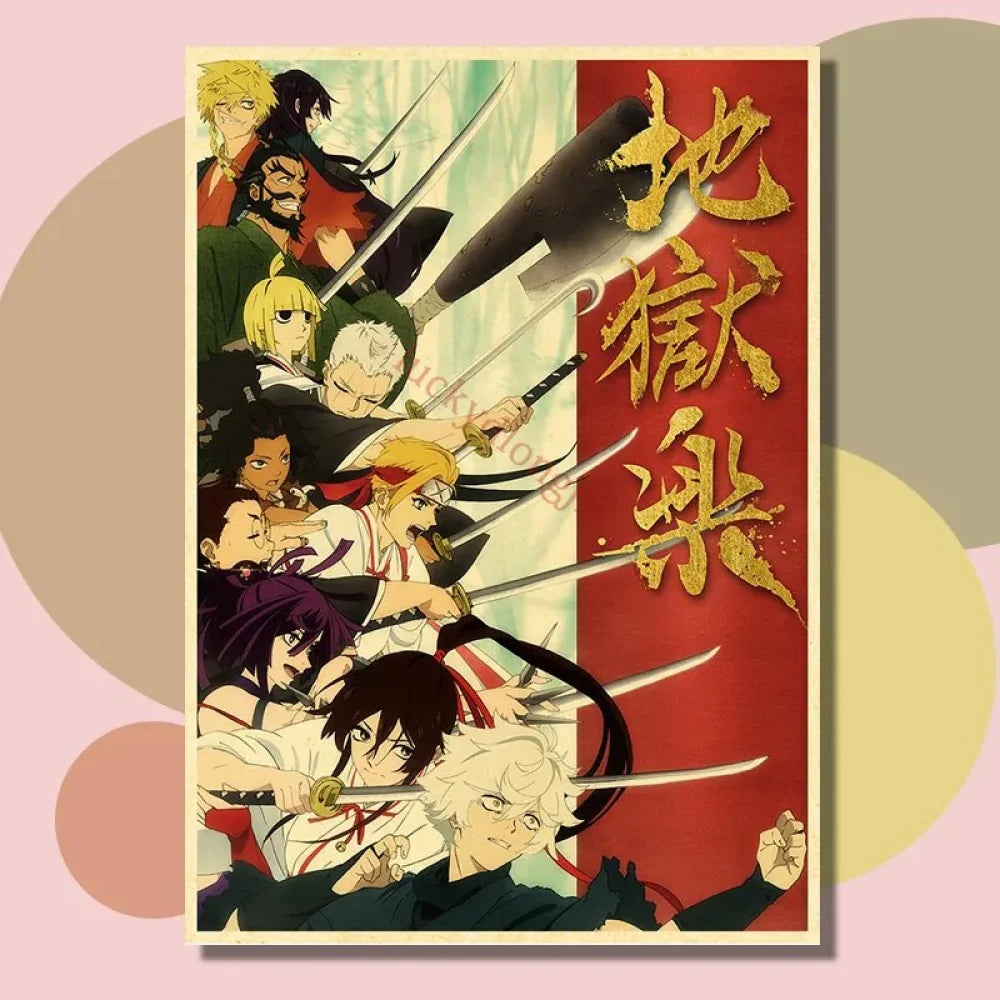 Hells Paradise: Jigokuraku - Anime Poster Aesthetic In A3 Hd
