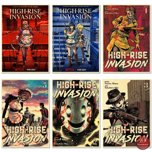 High-Rise Invasion - Anime Poster Aesthetic In A3 Hd