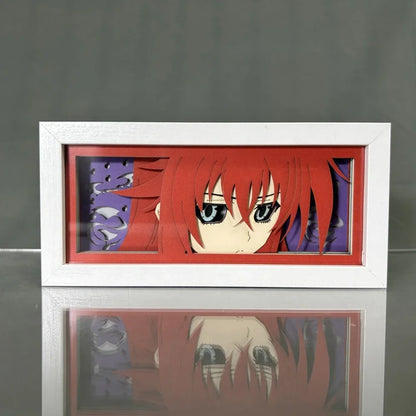 High School DxD - Rias Gremory Light Box 3D con Luce Led Gadget