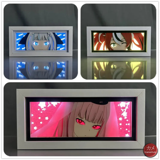 Hololive Production - Light Box 3D con Luce Led Gadget