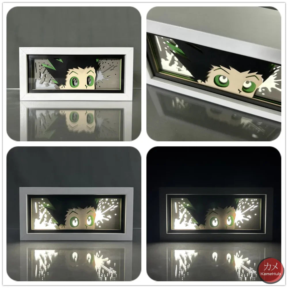 Hunter x Hunter - Light Box 3D con Luce Led Gon Freecss 2 / 16 Colori con Telecomando Gadget