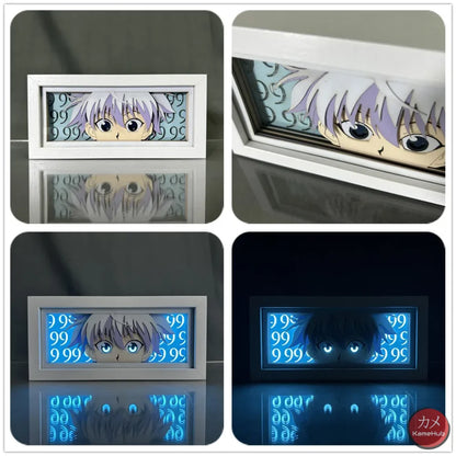 Hunter x Hunter - Light Box 3D con Luce Led Killua Zoldyck / 16 Colori con Telecomando Gadget
