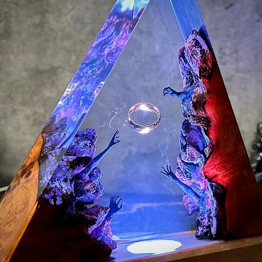Il Signore degli Anelli - Lampada Notturna Artistica con Luce LED - Gadget