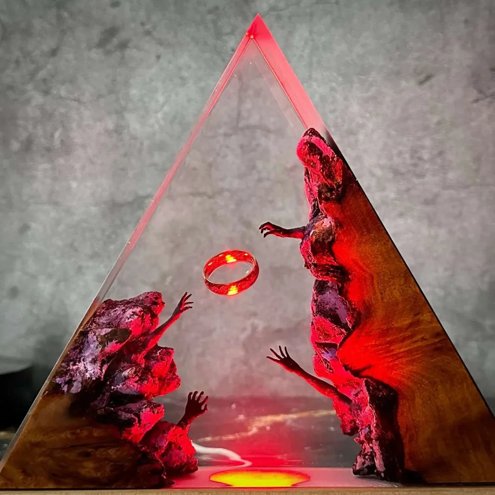 Il Signore degli Anelli - Lampada Notturna Artistica con Luce LED - Gadget