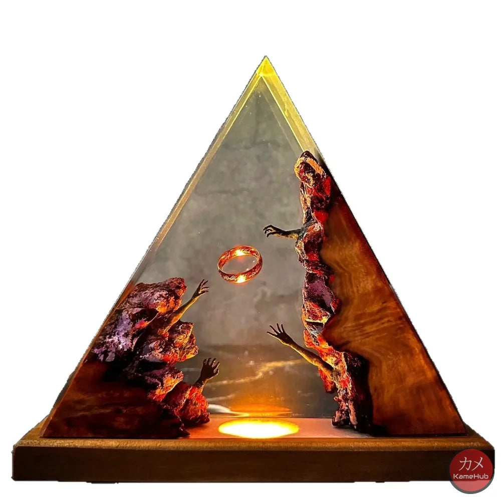 Il Signore degli Anelli - Lampada Notturna Artistica con Luce LED - Signore degli Anelli LED Multicolore / S 11x13cm