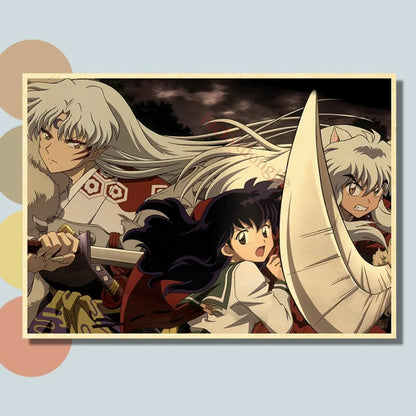 Inuyasha - Anime Poster Aesthetic In A3 Hd