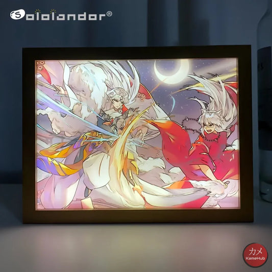 Inuyasha - Quadro Luminoso 3D Con Luce Led