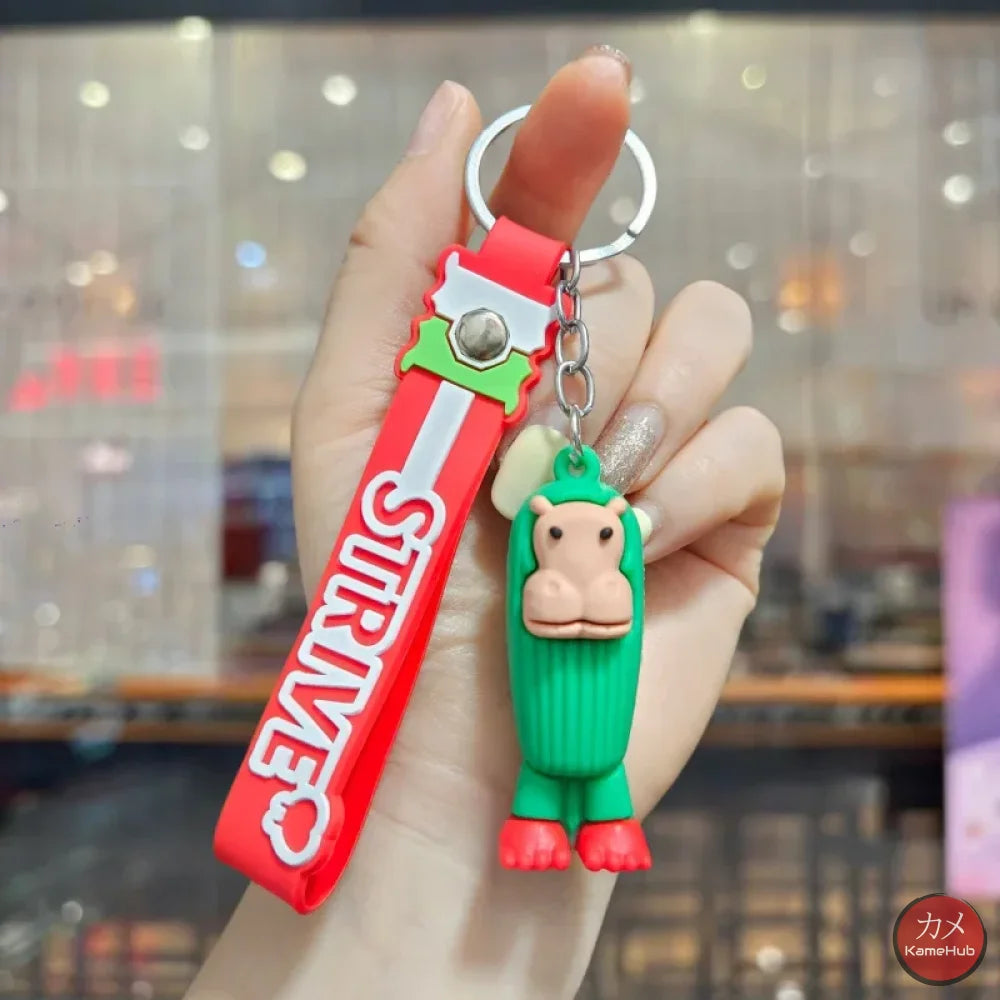 Italian Brainrot - Portachiavi in Silicone - Il Cacto Hippopotamo - Accessori