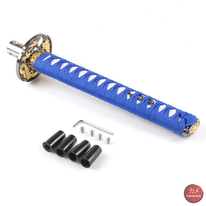 JDM - Pomello del Cambio Katana per Auto Universale - Blu e Bianco Sapporo 26cm - Katane & Spade