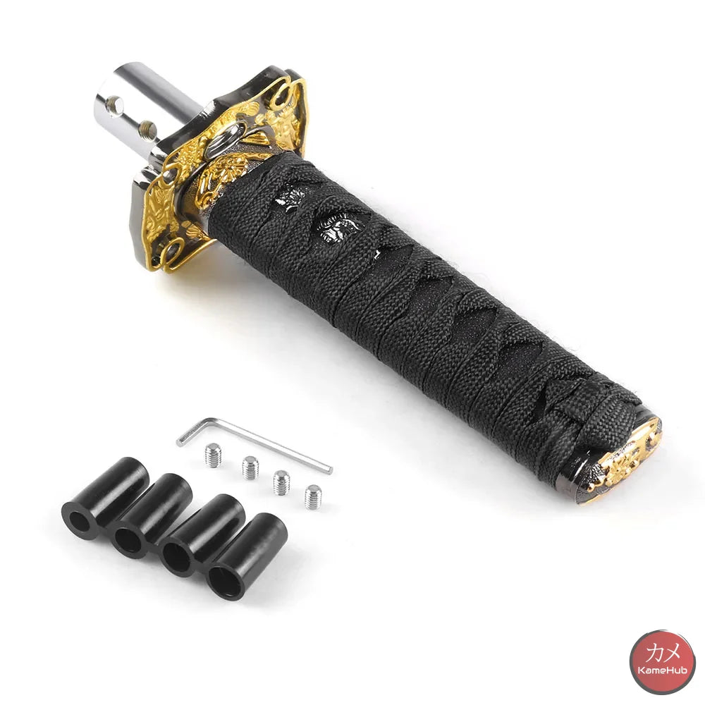 JDM - Pomello del Cambio Katana per Auto Universale - Nero Tokyo 15cm - Katane & Spade