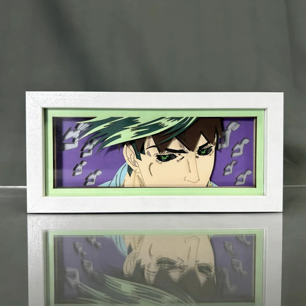 Jojo’s Bizarre Adventure - Light Box 3D con Luce Led Gadget