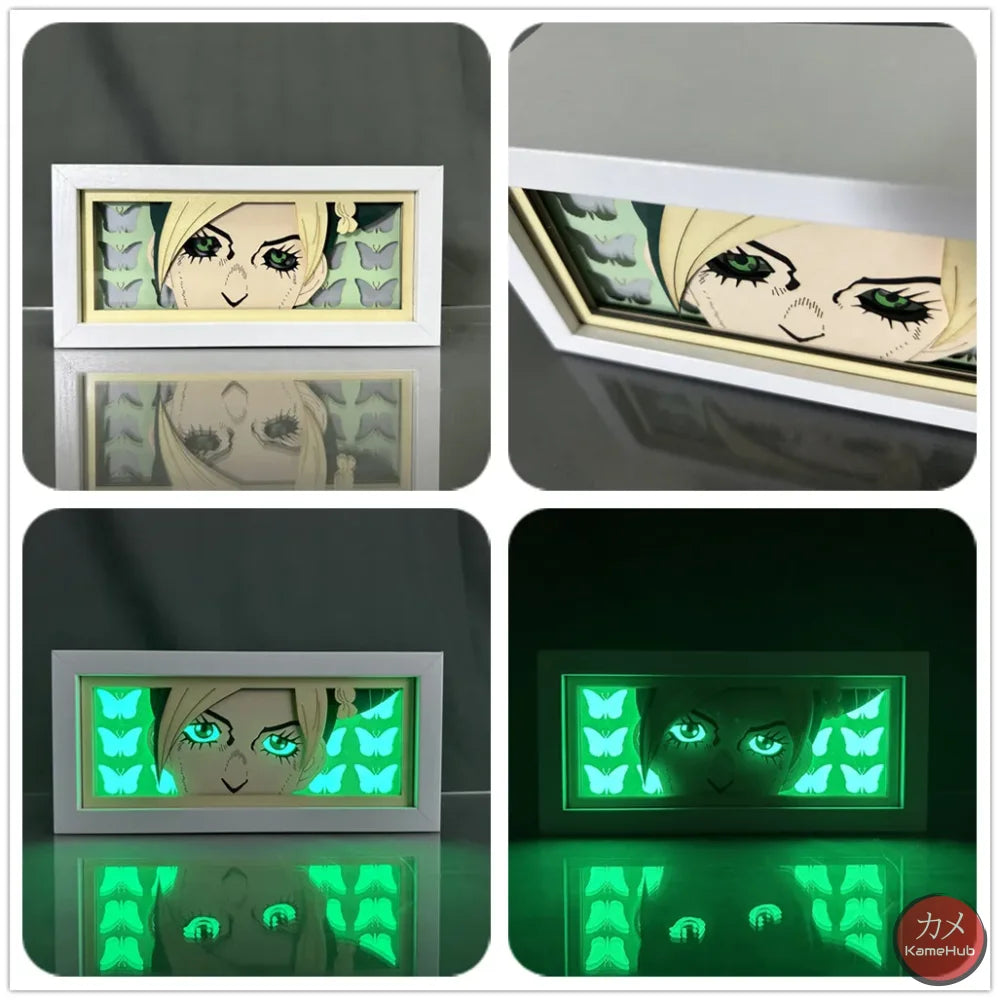 Jojo’s Bizarre Adventure - Light Box 3D con Luce Led Jolyne Cujoh / 16 Colori con Telecomando Gadget