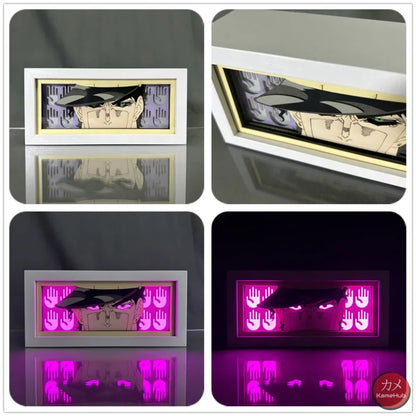 Jojo’s Bizarre Adventure - Light Box 3D con Luce Led Jotaro Kujo / 16 Colori con Telecomando Gadget